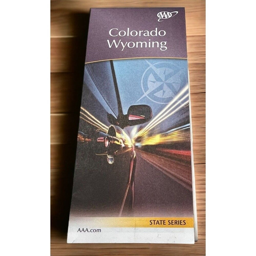 Colorado Wyoming State Map Transportation Travel Highway Map 2018 AAA
